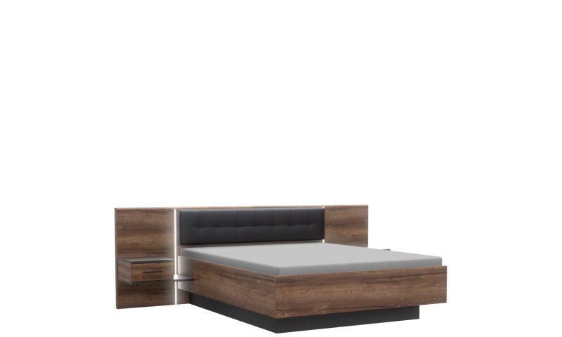 Stelaż łóżka z szafkami nocnymi BLQL181B-N09 bafł-11