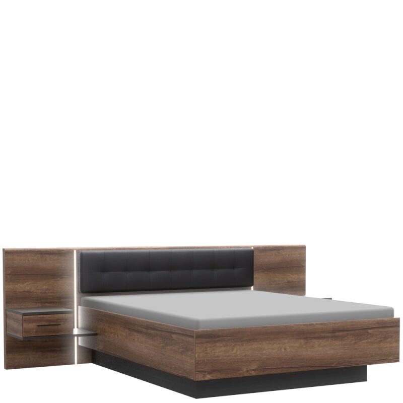 Stelaż łóżka z szafkami nocnymi BLQL181B-N09 bafł-11