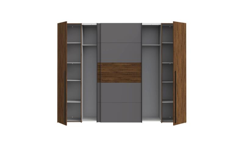 NAFS-01 NATALIA szafa orzech bakersfield / grafit - obrazek 3