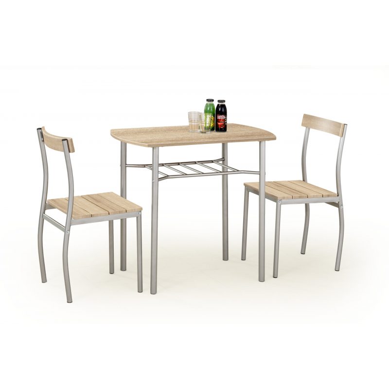 lance zestaw stół 2 krzesła dąb sonoma zhs-006