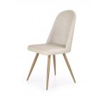K214 KRZESŁO CIEMNY KREMOWY / DĄB MIODOWY khm-024