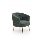 CROWN FOTEL WYPOCZYNKOWY CIEMNY ZIELONY / ZŁOTY mhw-057