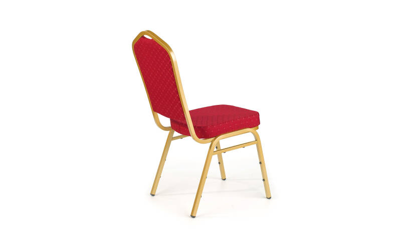 KHM-001 krzesło konferencyjne złoty / bordowy - obrazek 3