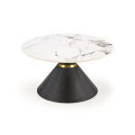 goretti ława biały marmur / czarny mhw-123