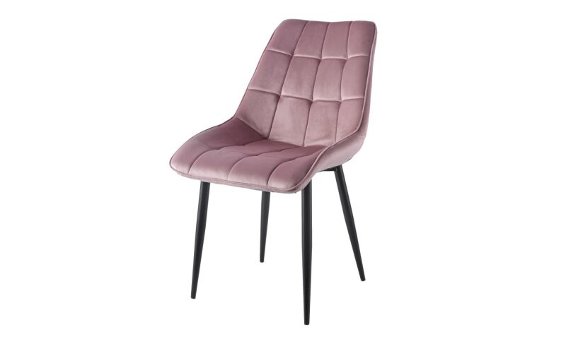 J262-1 Krzesło velvet (różowe) kfo-017
