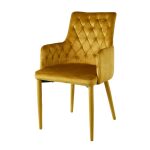 MC-02-2 Krzesło velvet (curry) kfo-031