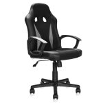 QZY-1966 Fotel obrotowy czarno-szary ffb-030