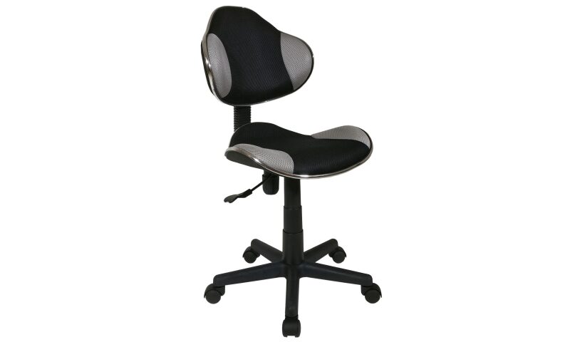 QZY-G2B Krzesło obrotowe (szaro/czarne) ffb-041