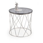 selena ława stelaż chrom szkło dymione blat łha-146