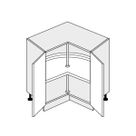 AMA szafka dolna D12/90 kosz