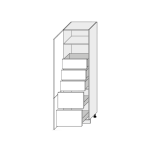 AMA szafka stojąca wysoka D14/DL/60/207-ST