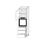 AMA szafka stojąca wysoka D14/RU/3M