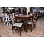 Zestaw stołowy stół ZBYSZEK 120 + 6 krzeseł ADAM