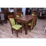 Zestaw stół ZBYSZEK 150 + 6 krzeseł PIOTR