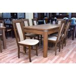 Zestaw stół KAROLINA 160 + 6 krzeseł JACEK