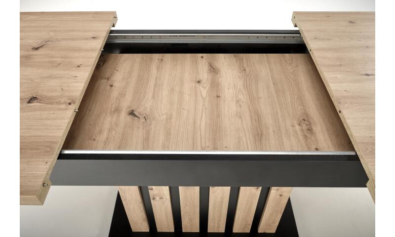 SHŁ-024 stół rozkładany dąb artisan/czarny - obrazek 3