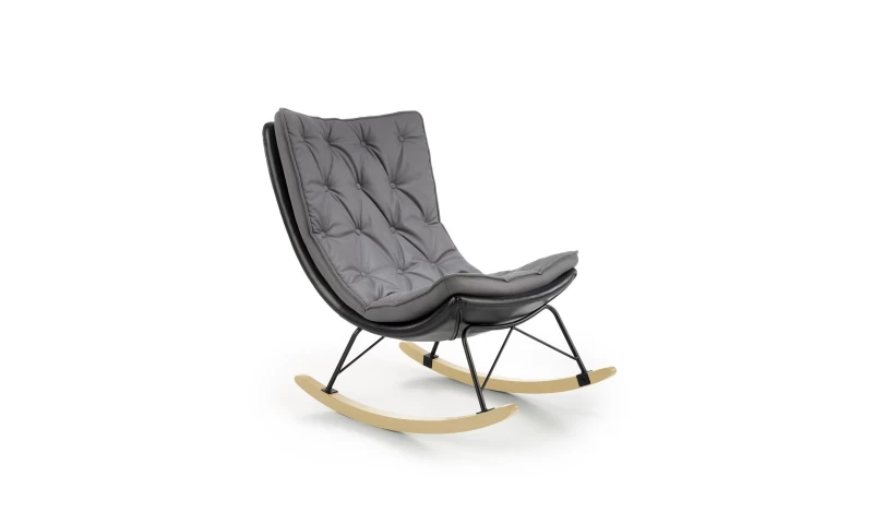 INDIGO FOTEL BUJANY CIEMNY POPIEL - CZARNY mhw-083