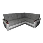 szary narożnik z drewnianymi bokami eliza msc meble swarzędz