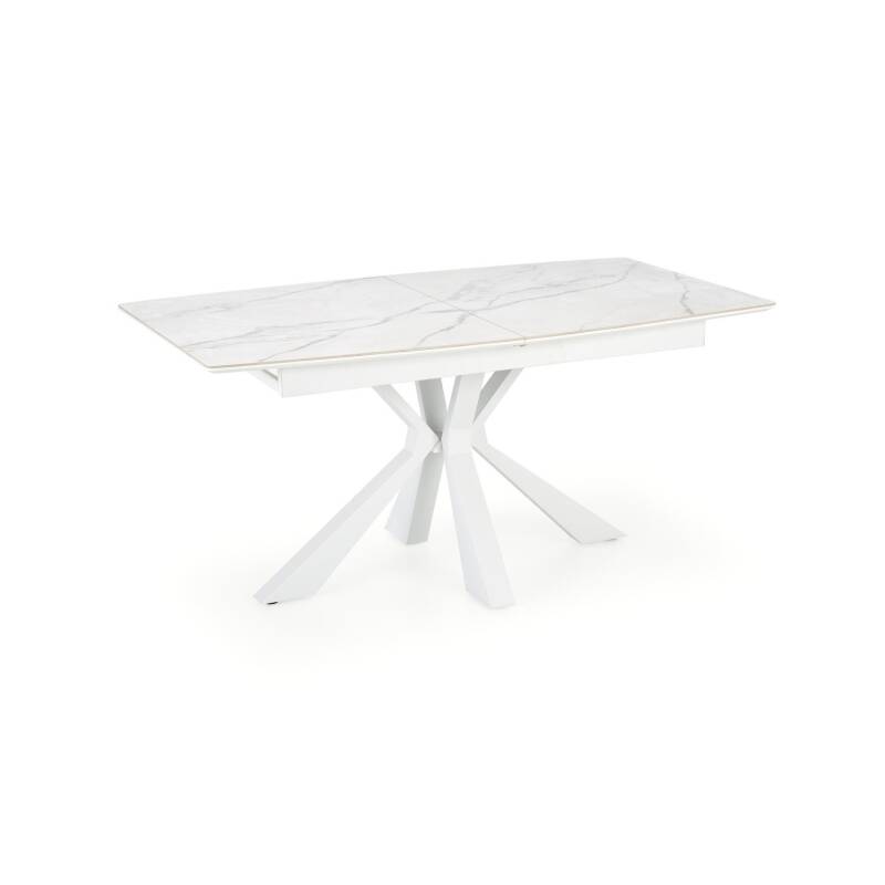 vivaldi stół rozkładany biały marmur nogi białe shł-201