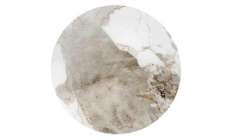 ŁHA-037 ława biały marmur / popielaty / złoty - obrazek 3