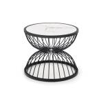 kim ława biały marmur czarne nogi łha-087