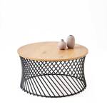 minerwa 2 ława dąb złoty stelaż czarny łha-111