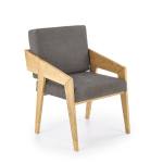 FREEDOM FOTEL DĄB NATURALNY/POPIEL mhw-072