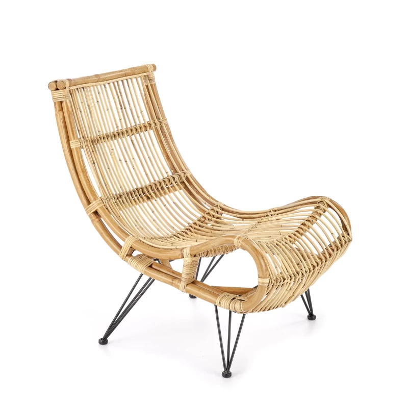 MELODY FOTEL WYPOCZYNKOWY, RATTAN NATURALNY mhw-101