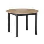 ST5-FX Stół rozkładany (dąb artisan/czarny) 102(144)x102 sfł-023