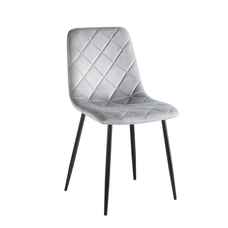 K6-FX Krzesło velvet (szare) kfo-026