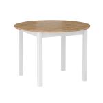 ST5-FX Stół rozkładany (dąb złoty craft/biały) 102(144)x102 sfł-023