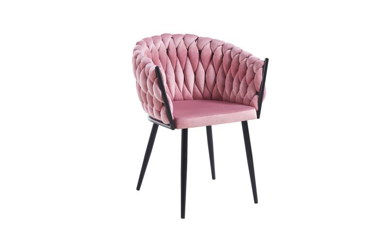 K7-FX Krzesło velvet (różowe) kfo-027