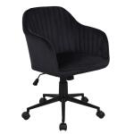 FB1-FX Fotel obrotowy velvet (czarny) ffb-016