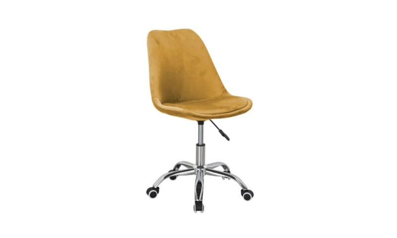 QZY-402CV Krzesło obrotowe velvet (curry) ffb-036