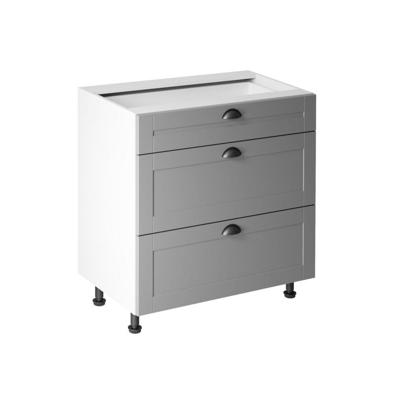 Szafka kuchenna dolna Linea Grey D80S3 ligd-80s3 szary