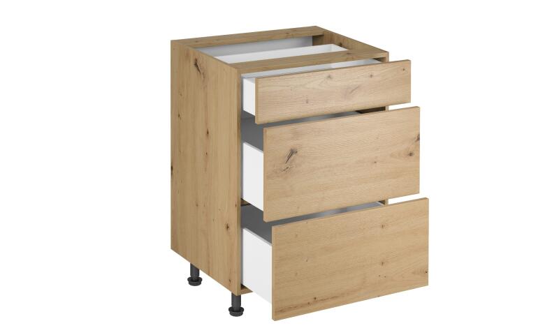 LEGD-60S3 LEIA szafka dolna dąb artisan - obrazek 3