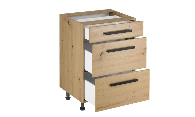 LEGD-60S3 LEIA szafka dolna dąb artisan - obrazek 4