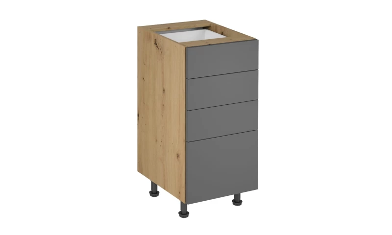 Szafka kuchenna Langen dolna D40S4 legd-40s4 grey