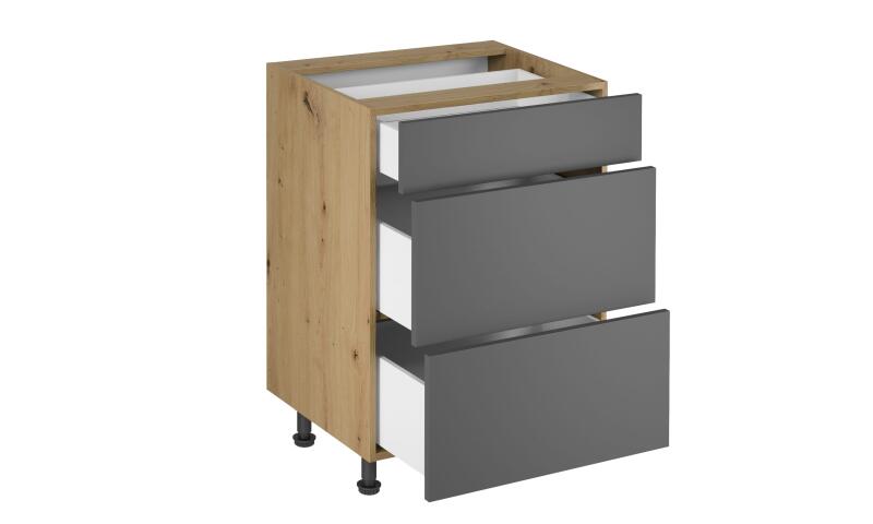 LEGD-60S3 LEIA szafka dolna grey - obrazek 3