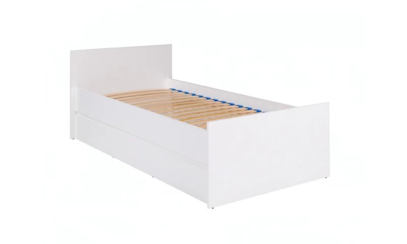 C15 - ŁÓŻKO Z RAMĄ DREWNIANĄ NA MATERAC 90cm cyxł-15 biały