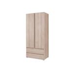 C02 - SZAFA DWUDRZWIOWA Z SZUFLADAMI cyxs-02 dąb sonoma