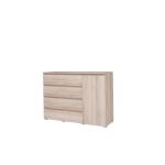 C05 - KOMODA 4 SZUFLADY 1 DRZWI cosmo cyxk-05 dąb sonoma