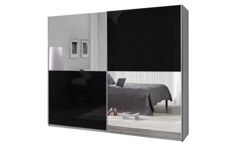 Szafa dwudrzwiowa LUX 1 lixs-01 czarny l