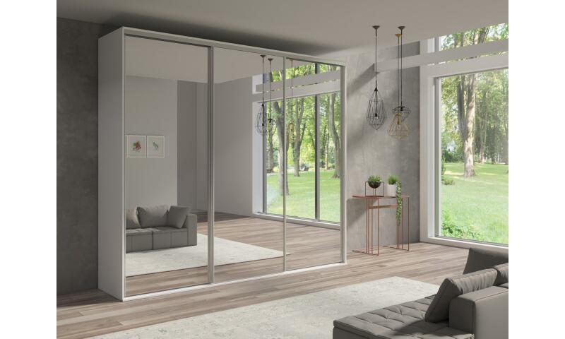 GRXS-07 GRECJA szafa przesuwna z lustrami dąb sonoma - obrazek 3