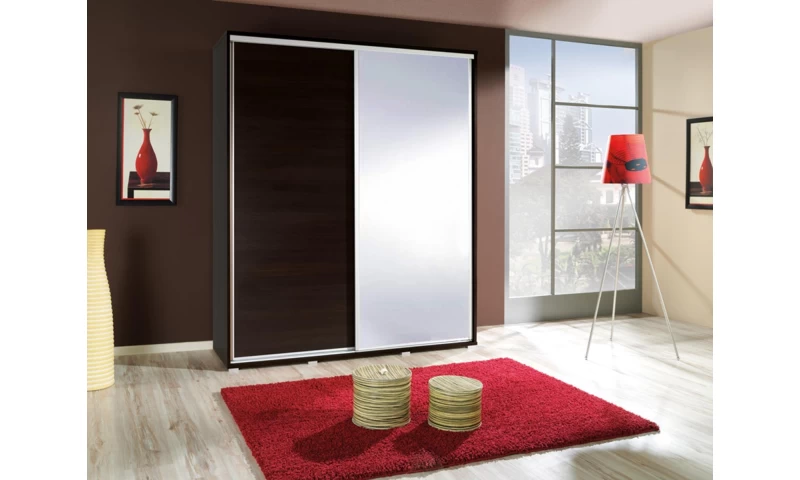 Szafa dwudrzwiowa z lustrem PENELOPA 155 poxs-11 wenge