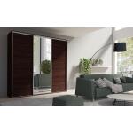 Szafa trzydrzwiowa GRANDE 277 1 front z lustrem grxs-09 czekolada