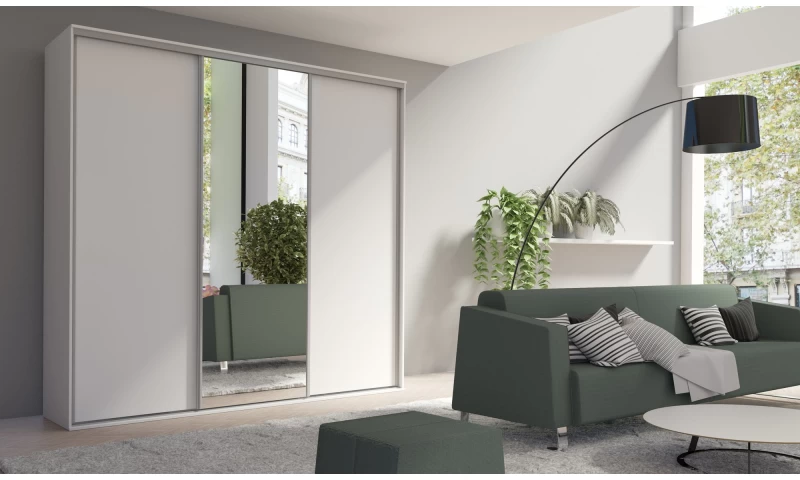 Szafa trzydrzwiowa GRANDE 277 1 front z lustrem grxs-09