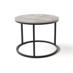 Stolik kawowy okrągły łakł-27 grafit