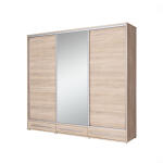 Szafa trzydrzwiowa z lustrem HAJFA hoxs-01 sonoma