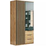 SOMBRERO 100 Szafa przesuwna craft złoty/czarny